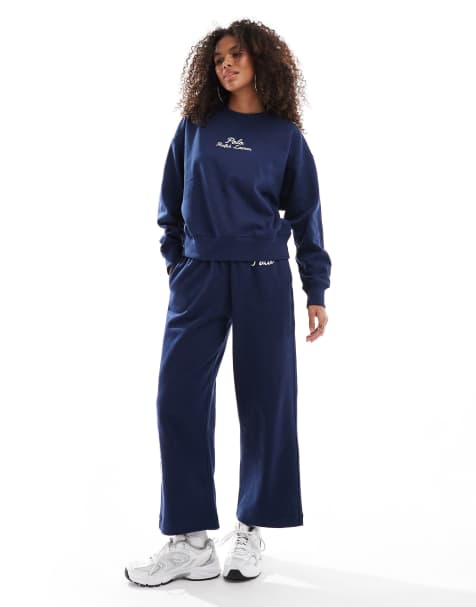 Polo Ralph Lauren - Sweater en joggingbroek in marineblauw - view 1