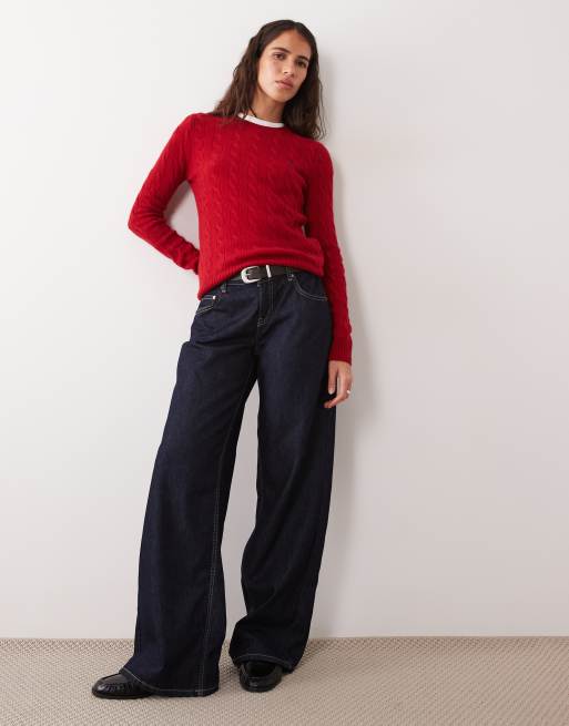 Polo Ralph Lauren sweater i mørkerød, 2 af 4