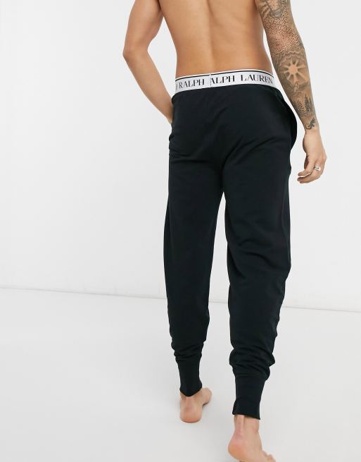 Polo Ralph Lauren sweatpants in black with logo waistband