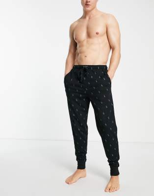 mens black polo sweatpants