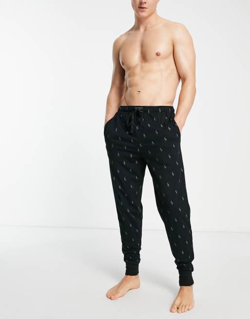 Polo Ralph Lauren Sport ASOS exclusive logo cuffed sweat pants in black