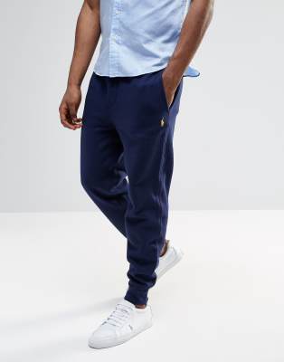 Polo Ralph Lauren Sweatpants With Cuffed Bottom In Navy