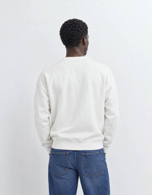 Polo Ralph Lauren sweatshirt à grand logo écusson en crème, 7 de 9