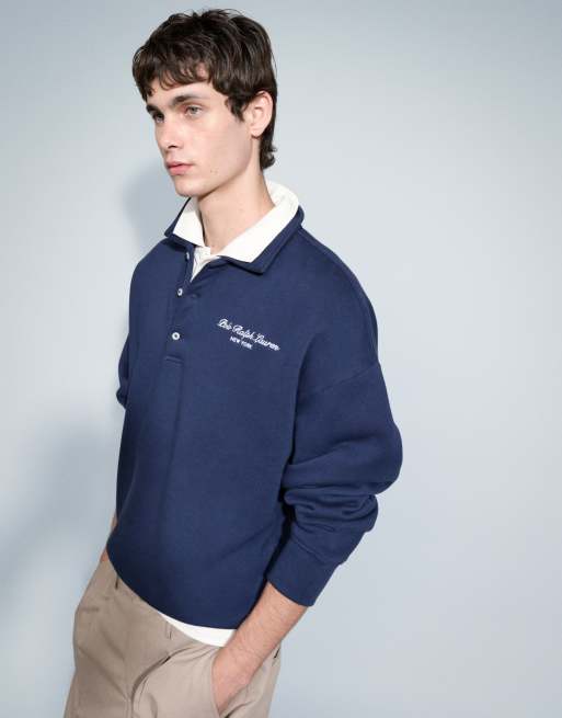 Polo Ralph Lauren sweatshirt i marinblått, 4 av 9