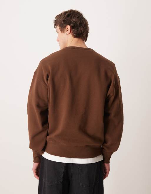 Polo Ralph Lauren – Sweatshirt in Braun mit großem Wappenlogo, 3 von 5