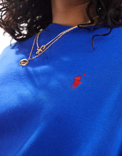 Polo Ralph Lauren – Sweatshirt in Königsblau mit Logo, 2 von 4