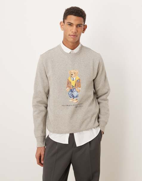 Polo Ralph Lauren - Sweatshirt met beer in grijs - view 1