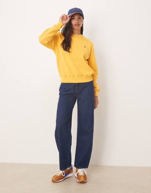 Polo Ralph Lauren - Sweatshirt met iconisch logo in geel, 4 van 4
