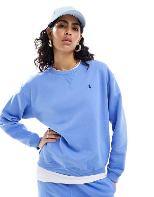 Polo Ralph Lauren - Sweatshirt met logo in blauw, 2 van 4