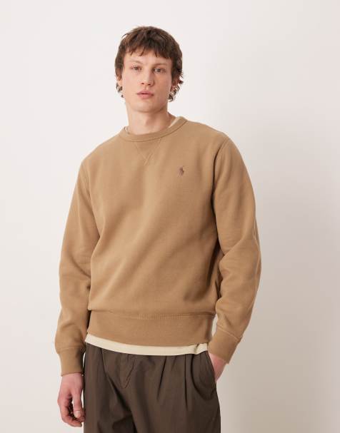 Polo Ralph Lauren - Sweatshirt met ronde hals en iconlogo in lichtbruin - view 1