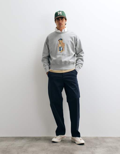 Polo Ralph Lauren Sweatshirt mit Bären-Print in Grau, 2 von 5