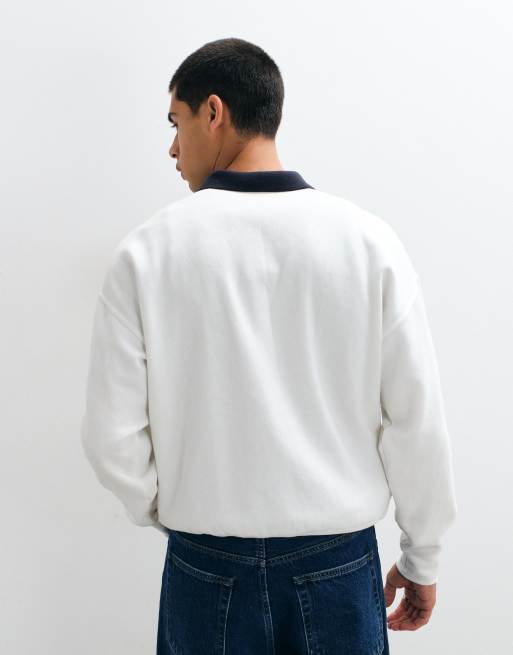 Polo Ralph Lauren Sweatshirt mit großem Icon-Crest-Logo in Hellgrau, 5 von 5