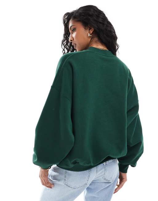 Polo Ralph Lauren sweatshirt with small logo in green, 4 of 4