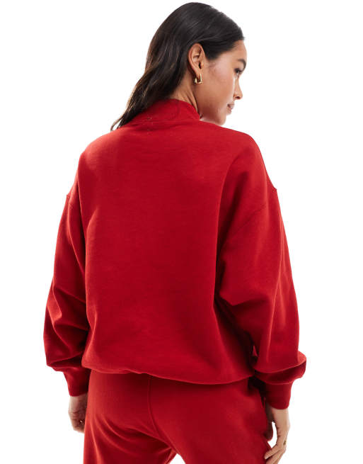 Red polo sweatshirt outlet