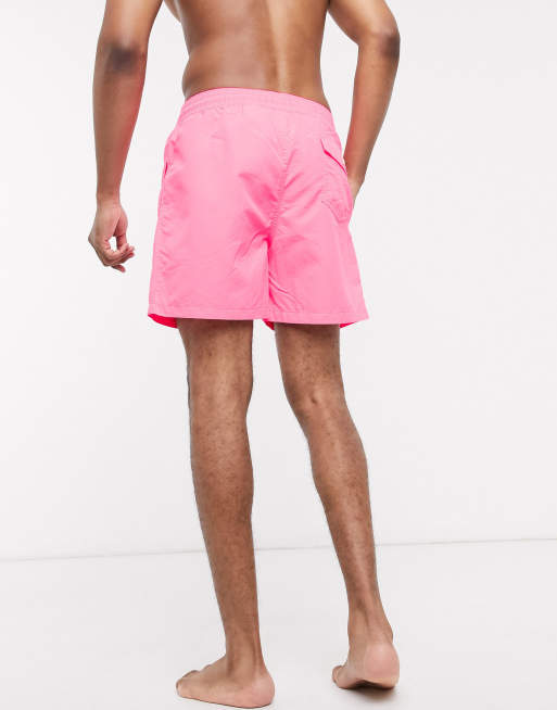 Polo Ralph Lauren swim short in neon pink with player logo, 2 of 4