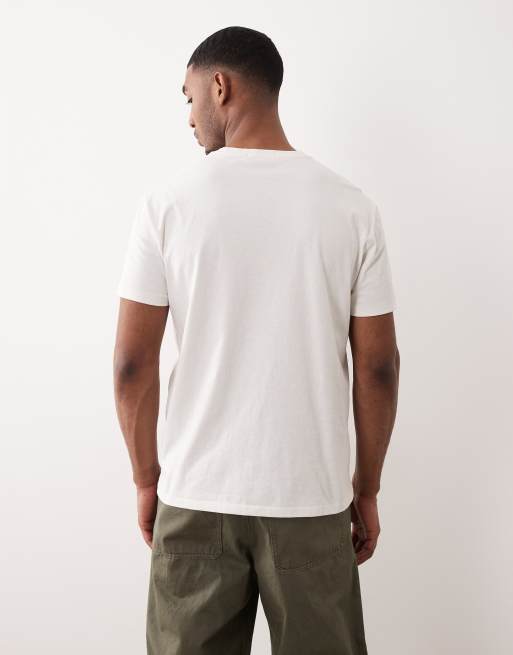 Polo Ralph Lauren - T-shirt à imprimé Polo Bear en jean sur le devant - Blanc, 4 de 5