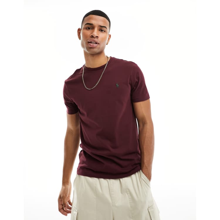 Maroon ralph cheap lauren t shirt