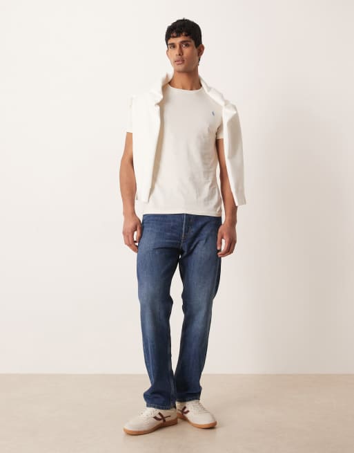 Polo Ralph Lauren - T-shirt à manches courtes et logo - Crème, 2 de 5