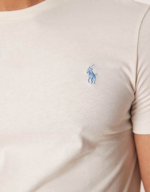 Polo Ralph Lauren - T-shirt à manches courtes et logo - Crème, 3 de 5