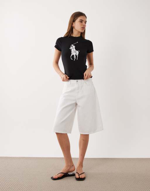 Polo Ralph Lauren - T-shirt a maniche corte nera con logo grande, 2 di 4