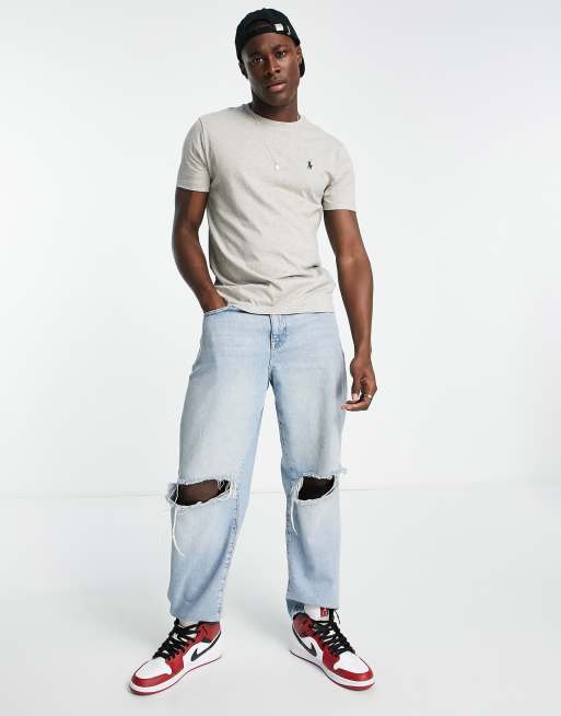 Polo Ralph Lauren - T-shirt ajusté à logo emblématique - Gris, 2 de 4