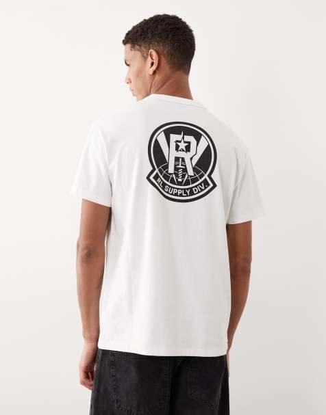 Polo Ralph Lauren – T-Shirt aus schwerem Stoff in Weiß mit Sportlogo am Rücken in klassischer Oversize-Passform - view 1