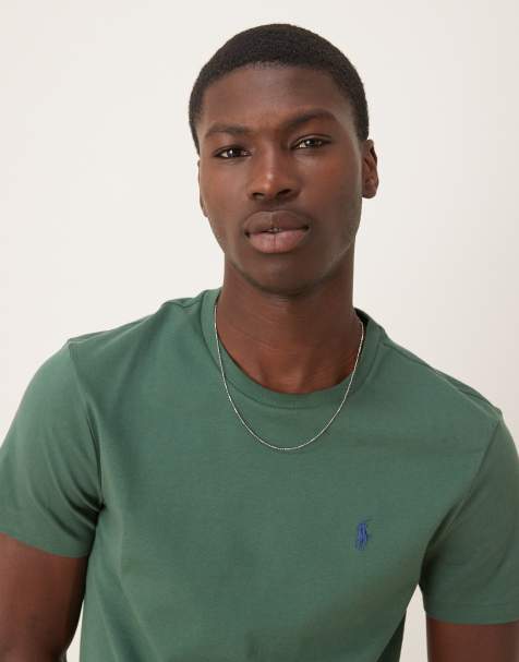 Polo Ralph Lauren - T-shirt avec logo emblématique sur le devant - Vert foncé - view 1