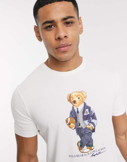 Polo Ralph Lauren - T-shirt avec logo ours - Blanc, 3 de 4