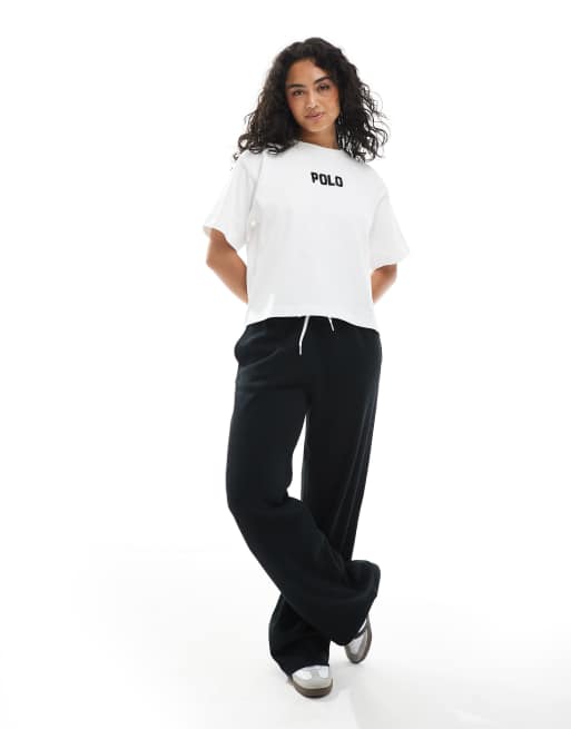 Polo Ralph Lauren - T-shirt bianca e rossa squadrata con logo, 3 di 4