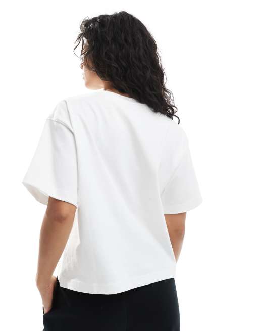 Polo Ralph Lauren - T-shirt bianca e rossa squadrata con logo, 4 di 4