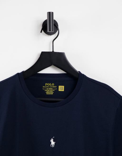 Polo Ralph Lauren - T-shirt blu navy con logo grande centrale, 3 di 4
