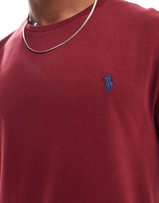 Polo Ralph Lauren - T-shirt bordeaux con logo, 2 di 4