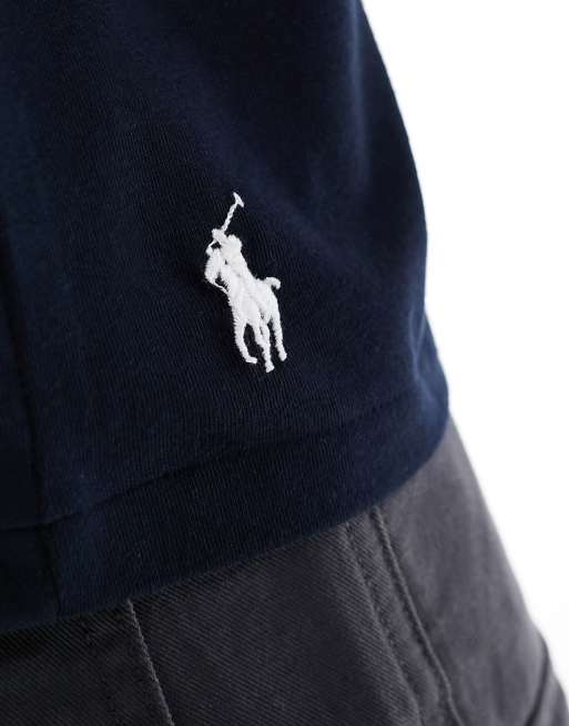 Polo Ralph Lauren - T-shirt classica oversize blu navy con logo centrale, 2 di 4