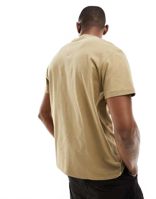 Polo Ralph Lauren - T-shirt classica oversize kaki cuoio con logo centrale, 3 di 4