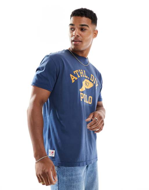Polo Ralph Lauren - T-shirt classique et oversize avec logo sportif ailé - Bleu marine