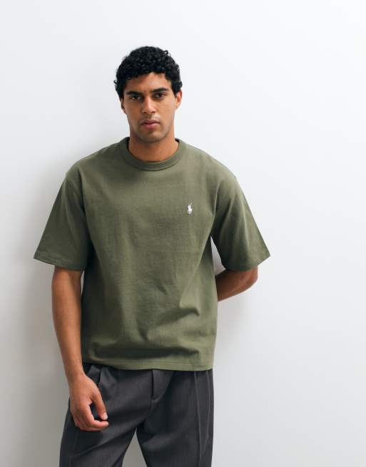 Polo Ralph Lauren - T-shirt comoda kaki con logo, 2 di 5