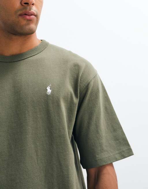 Polo Ralph Lauren - T-shirt comoda kaki con logo, 3 di 5