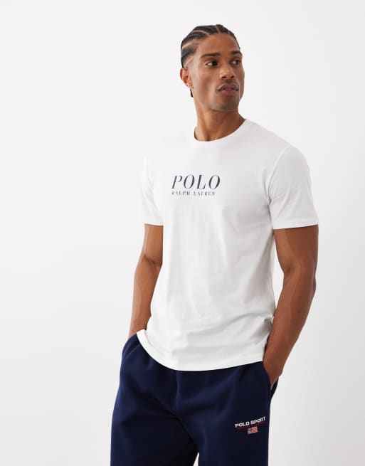 Polo Ralph Lauren - T-shirt confort avec logo texte sur le devant - Blanc, 3 de 5