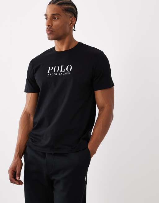 Polo Ralph Lauren - T-shirt confort avec logo texte sur le devant - Noir, 5 de 5