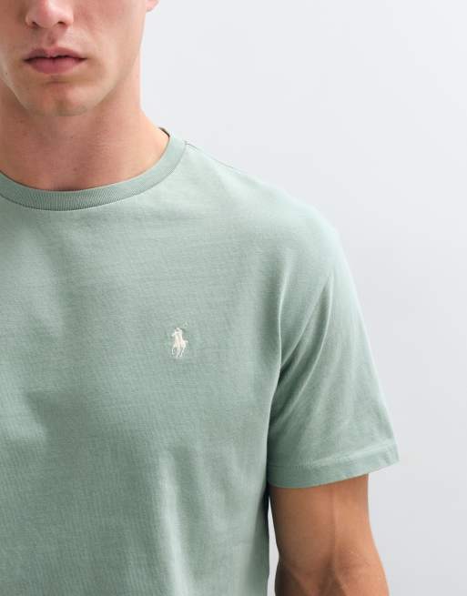 Polo Ralph Lauren t-shirt coupe classique avec logo icon en vert clair, 3 de 10