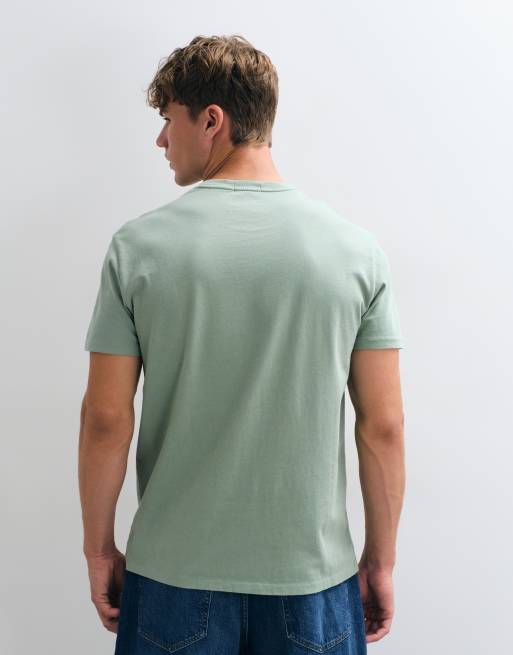 Polo Ralph Lauren t-shirt coupe classique avec logo icon en vert clair, 5 de 10