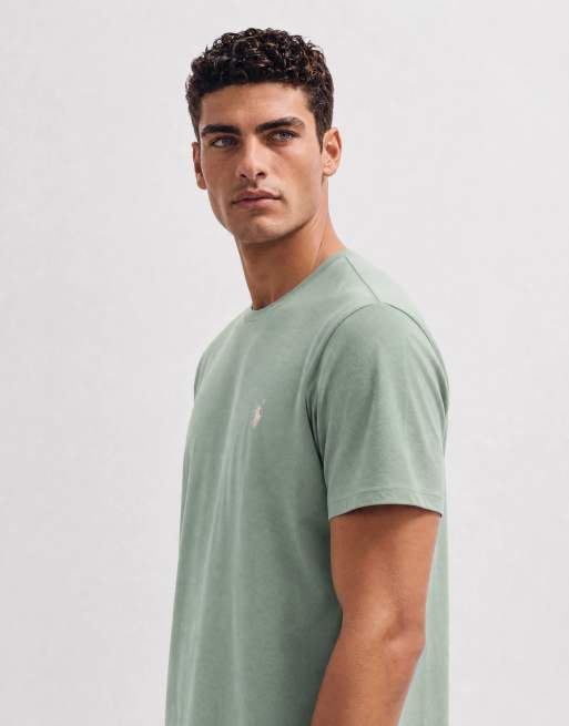 Polo Ralph Lauren t-shirt coupe classique avec logo icon en vert clair, 9 de 10