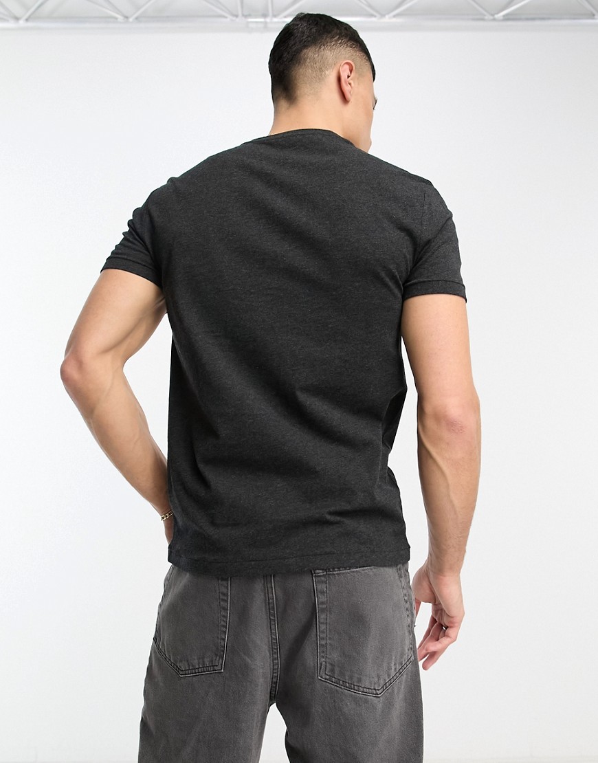 T-shirt custom fit nero mélange con logo-Black - Polo Ralph Lauren T-shirt donna  - immagine2