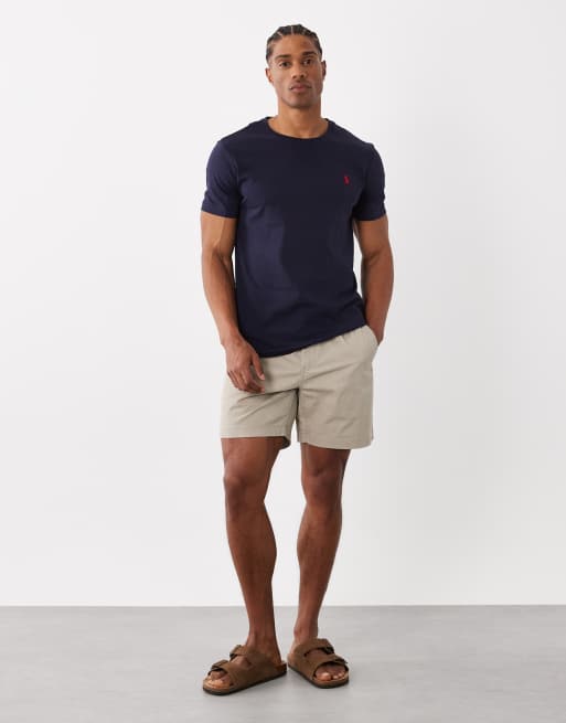 Polo Ralph Lauren - T-shirt custom slim fit blu navy girocollo, 2 di 5