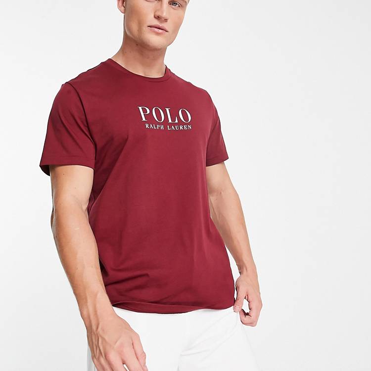 T-shirt da casa bordeaux con logo con scritta sul petto Asos Uomo Abbigliamento Top e t-shirt T-shirt Polo 