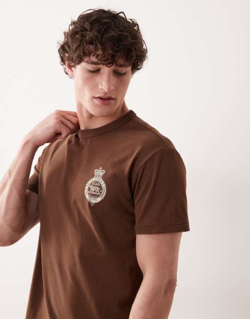 Polo Ralph Lauren - T-shirt épais à écusson au dos - Marron, 4 de 5