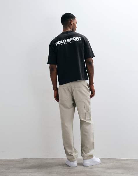 Polo Ralph Lauren t-shirt épais coupe relaxed avec logo au dos en noir - view 1