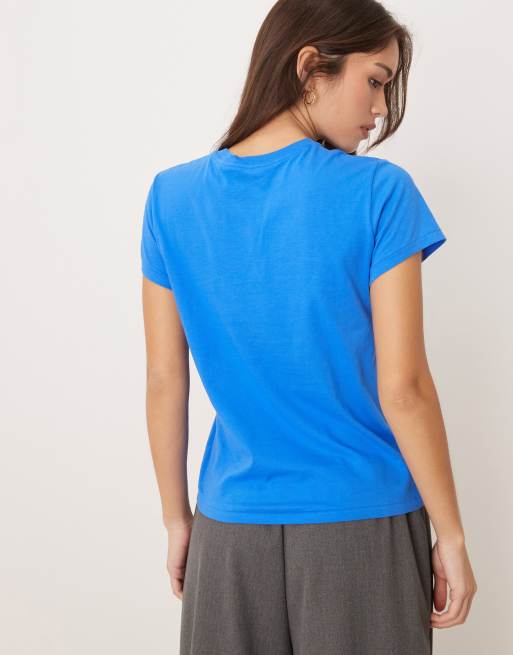 Polo Ralph Lauren - T-shirt girocollo blu con logo, 4 di 4