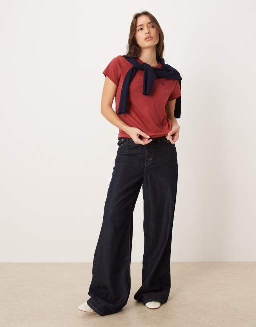 Polo Ralph Lauren - T-shirt girocollo rossa con logo iconico, 2 di 4