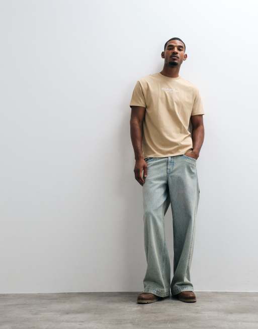 Polo Ralph Lauren t-shirt imprimé script NY en kaki, 2 de 5